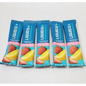 LIQUID I.V. Hydration Multiplier 1 Flavor Strawberry Lemonade 5 Packets NEW